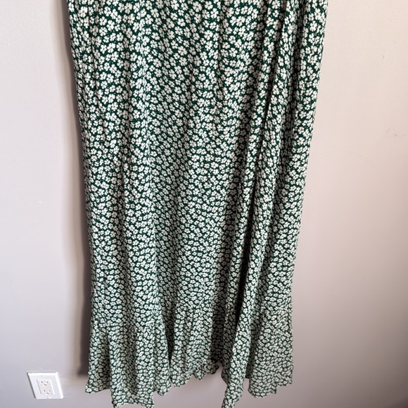 REFORMATION Nikita Midi Floral Green Dress 12 - Picture 8 of 13